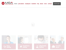Tablet Screenshot of mgahealthcare.com